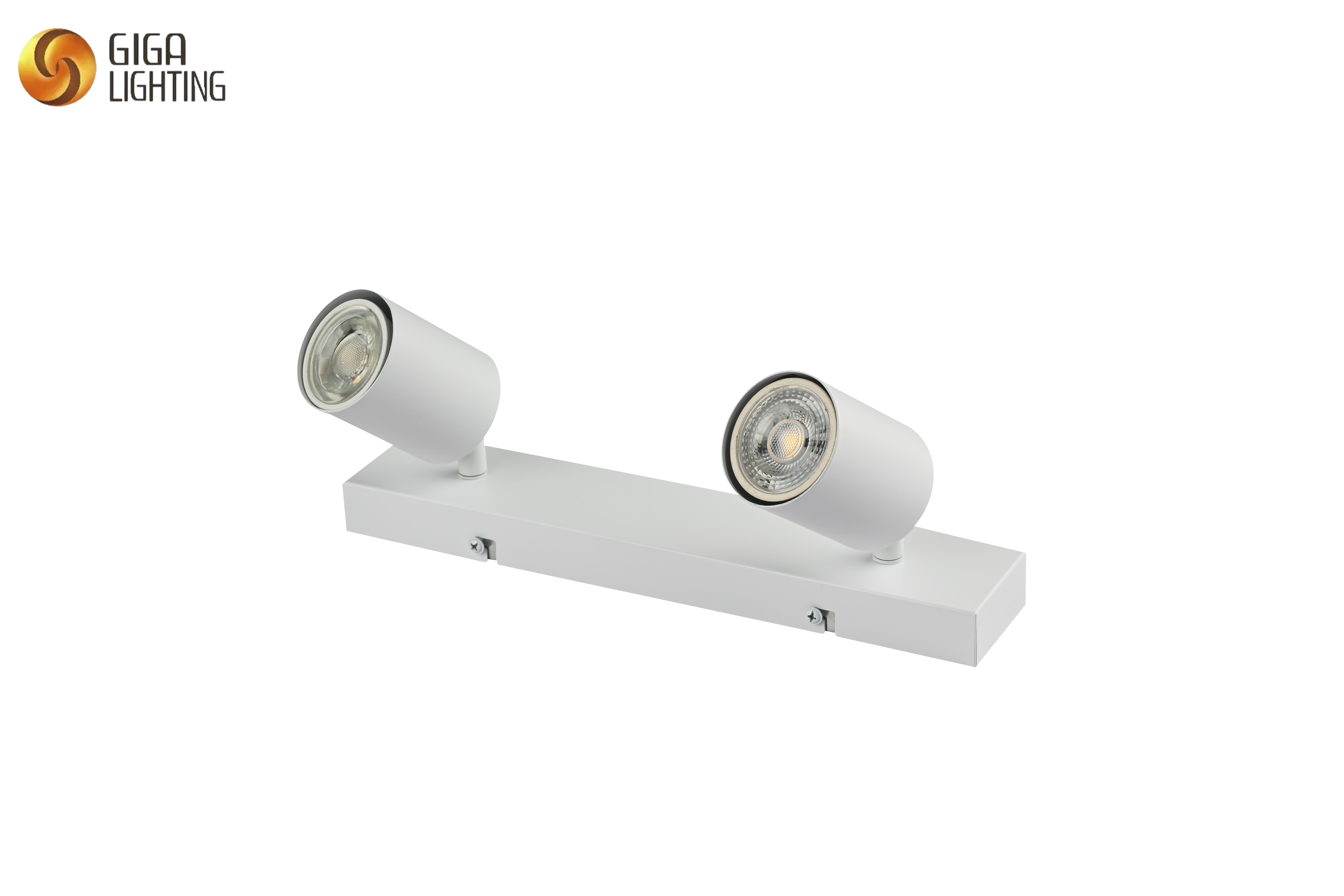  CE 2-vejs GU10 6W roterende loftslampe armatur led Spot lys vinkel justerbar